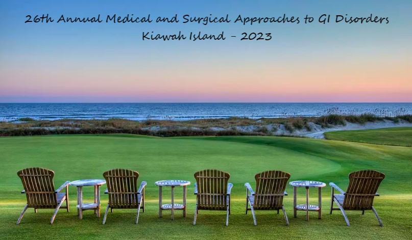 26th Annual Medical and Surgical Approaches to GI Disorders - Kiawah Island - 2023 Banner